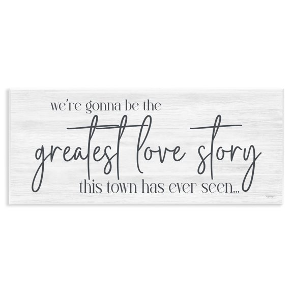 Stupell Industries Greatest Love Story Message Wall Plaque Art, design by Susie Boyer