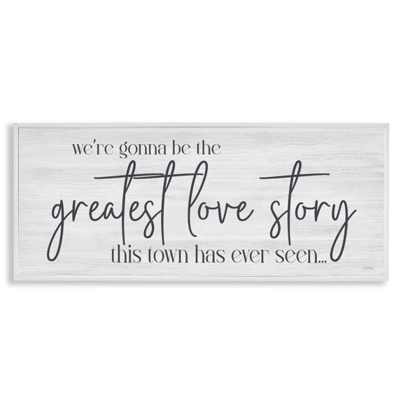 Stupell Industries Greatest Love Story Message White Framed Giclee Art, design by Susie Boyer