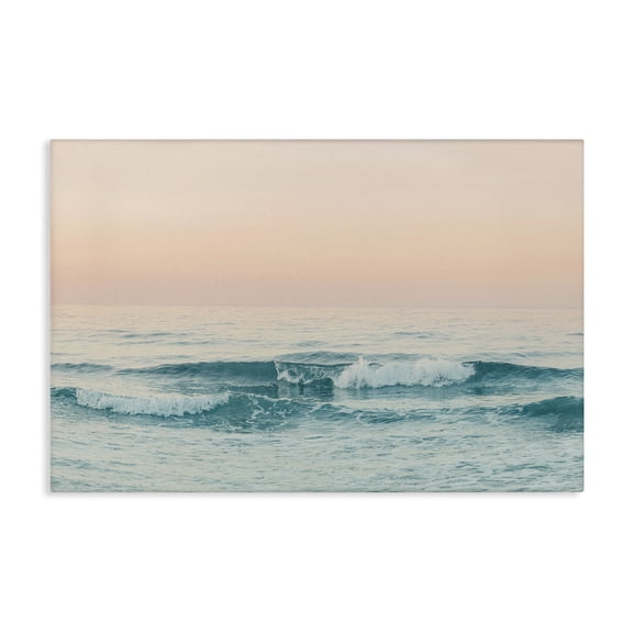 Stupell Industries Greece Ocean Waves Nautical & Beach Photography Wrapped Canvas Art Print Wall Art, 30 x 20