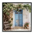 Stupell Industries Greek Doorway with Tree Town & City Painting Black
