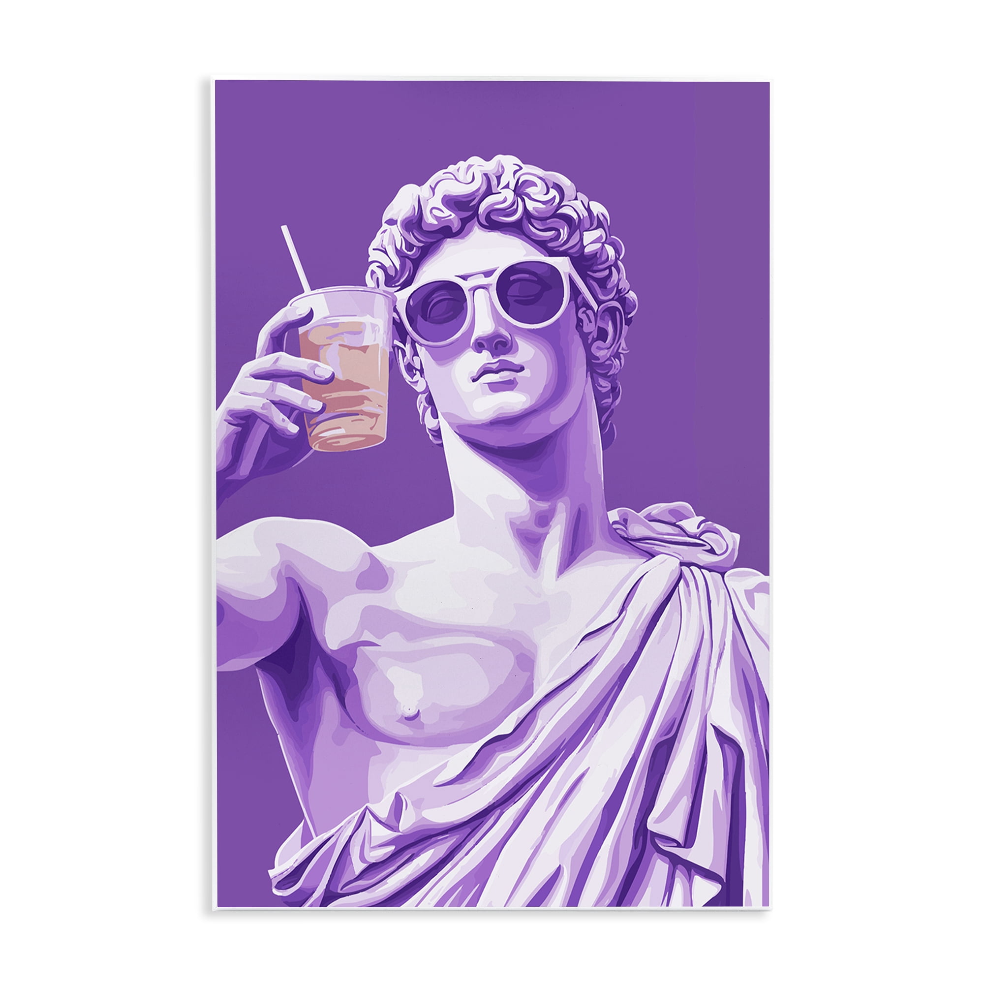 Stupell Industries Greek Statue Cheers Wall Plaque Art, design by Andreas Magnusson