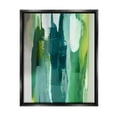 thumbnail image 1 of Stupell Industries Green Asymmetrical Abstract Abstract Painting Black Floater Framed Art Print Wall Art, 17 x 21, 1 of 9