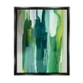 thumbnail image 1 of Stupell Industries Green Asymmetrical Abstract Abstract Painting Black Floater Framed Art Print Wall Art, 25 x 31, 1 of 9
