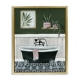 thumbnail image 1 of Stupell Industries Eclectic Green Bathroom Scene Gold Floating Frame Canvas Art, 25 x 31, by Yvette St. Amant, 1 of 8