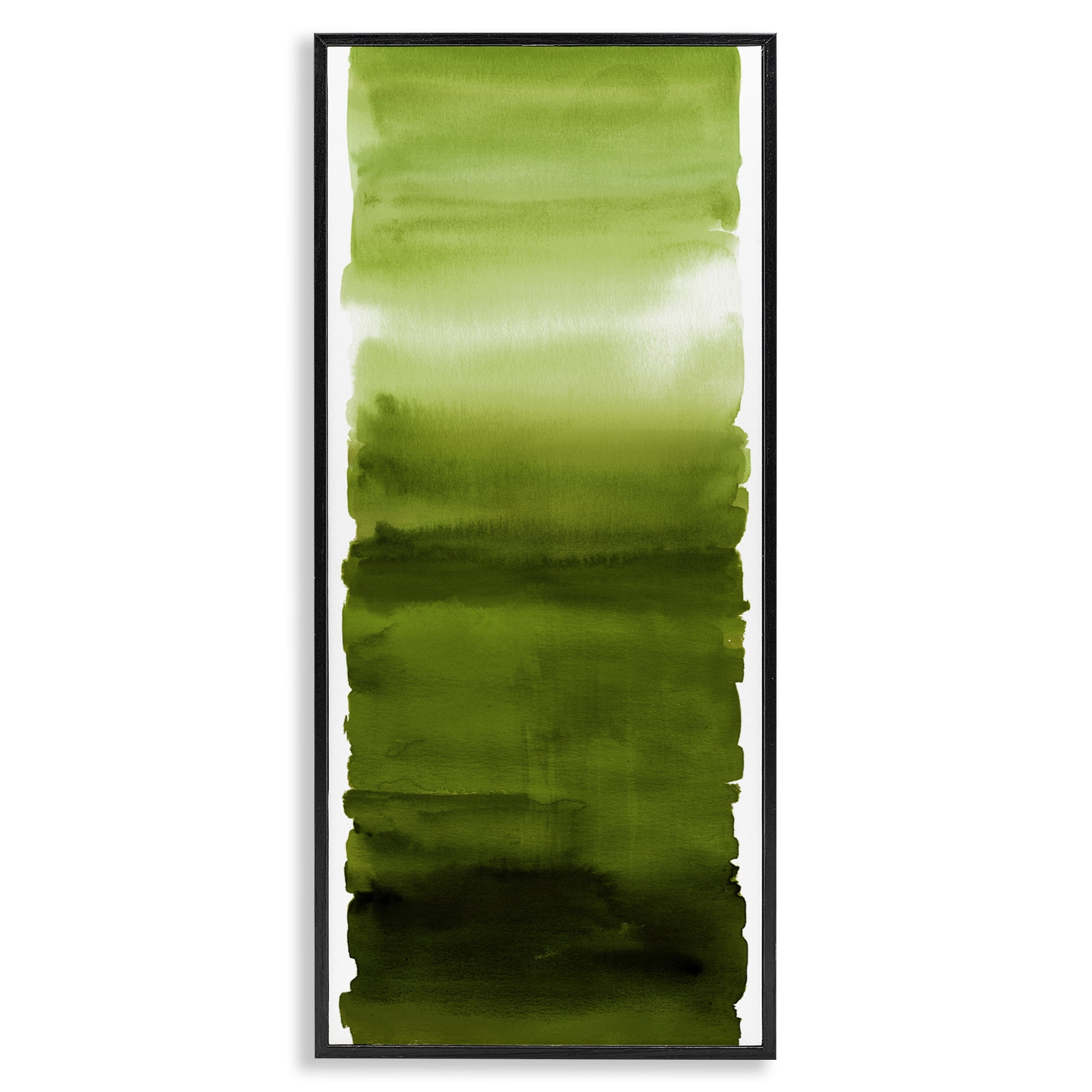 Stupell Industries Green Blend Gradient Black Framed Giclee Art, design by Allie Corbin