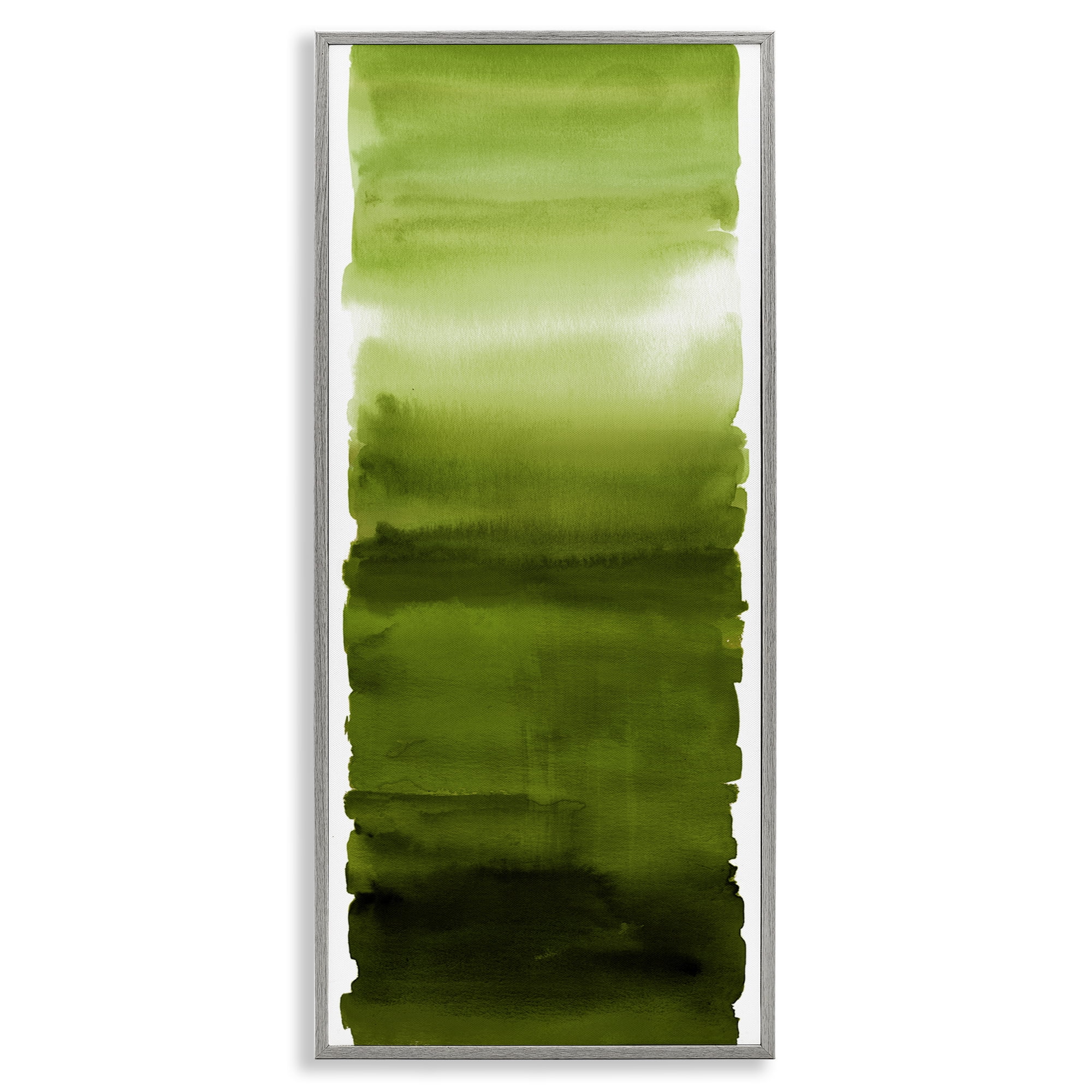 Stupell Industries Green Blend Gradient Gray Framed Giclee Art, design by Allie Corbin