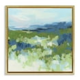 thumbnail image 1 of Stupell Industries Green & Blue Nature Abstract Painting Gold Floater Framed Canvas Art Print Wall Art, 18 x 18, 1 of 10