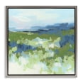 thumbnail image 1 of Stupell Industries Green & Blue Nature Abstract Painting Gray Floater Framed Canvas Art Print Wall Art, 25 x 25, 1 of 10