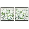thumbnail image 1 of Stupell Industries Green Botanical Leaves Xray Plants & Flowers Painting Gray Floater Framed Canvas Art Print Wall Art, 18 x 18, Set of 2, 1 of 10