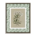 thumbnail image 1 of Stupell Industries French Country Green Botanical Pattern Brown Floating Frame Canvas Art, 17 x 21, by Carol Robinson, 1 of 8