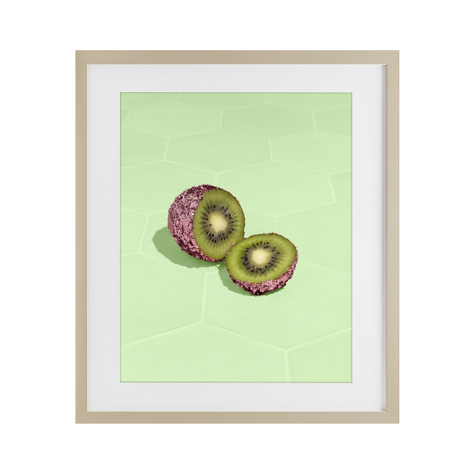 Stupell Industries Green Glimmer Kiwi Birch Framed Print Under Glass, design by LISH Creative