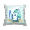 thumbnail image 1 of Stupell Industries Green Gnome Coastal Beach Home Surfboard Design by Paul Brent Throw Pillow, 1 of 6