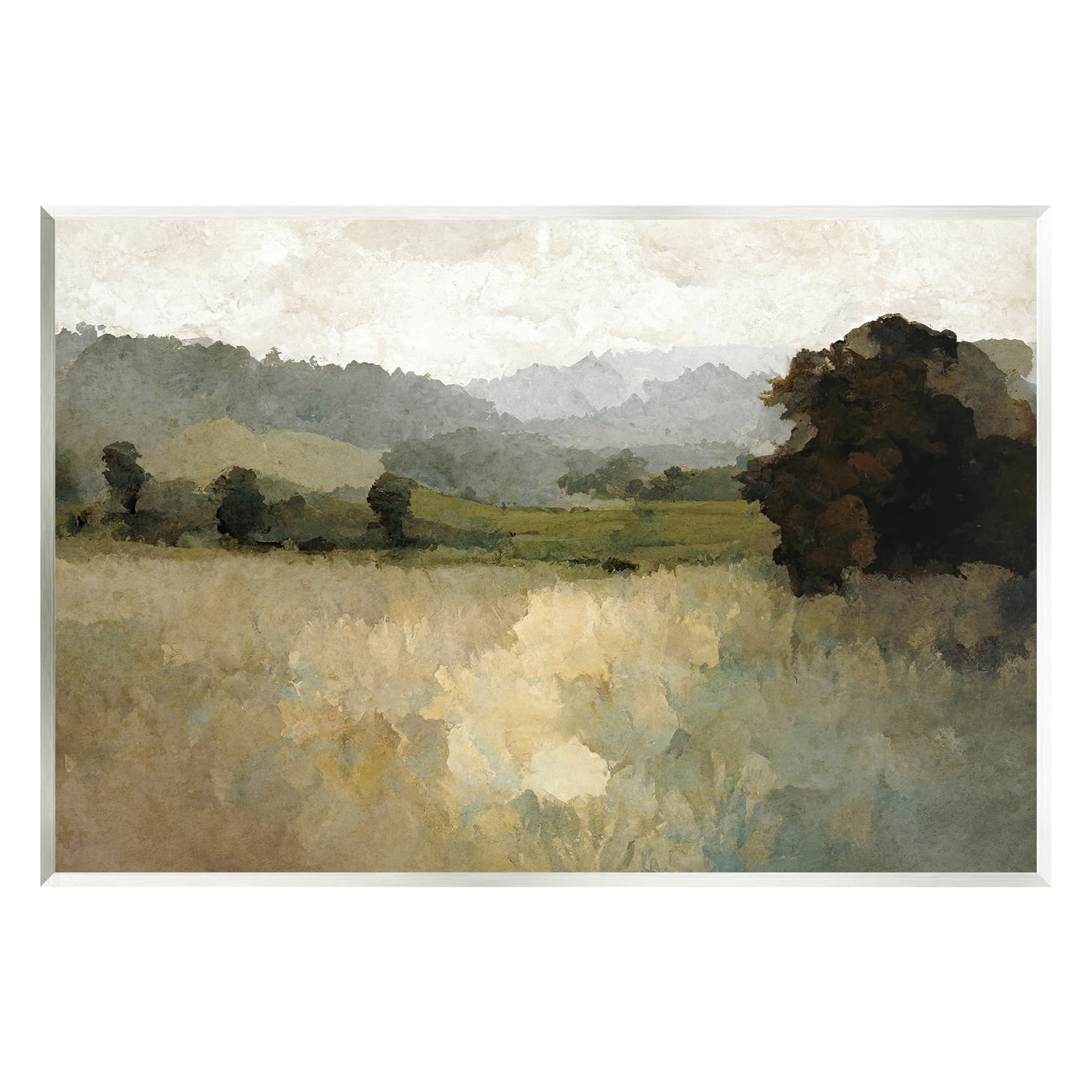 Stupell Industries Green Impressionist Scenery Landscape Painting Unframed Art Print Wall Art, 15 x 10