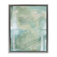 thumbnail image 1 of Stupell Industries Green Industrial Abstraction Abstract Painting Gray Floater Framed Canvas Art Print Wall Art, 17 x 21, 1 of 2