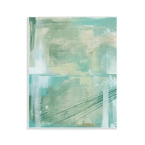 Stupell Industries Green Industrial Abstraction Abstract Painting Unframed Art Print Wall Art, 11 x 14