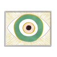 thumbnail image 1 of Stupell Industries Green Modern Evil Eye Symbol Abstract Painting Gray Framed Art Print Wall Art, 1 of 5