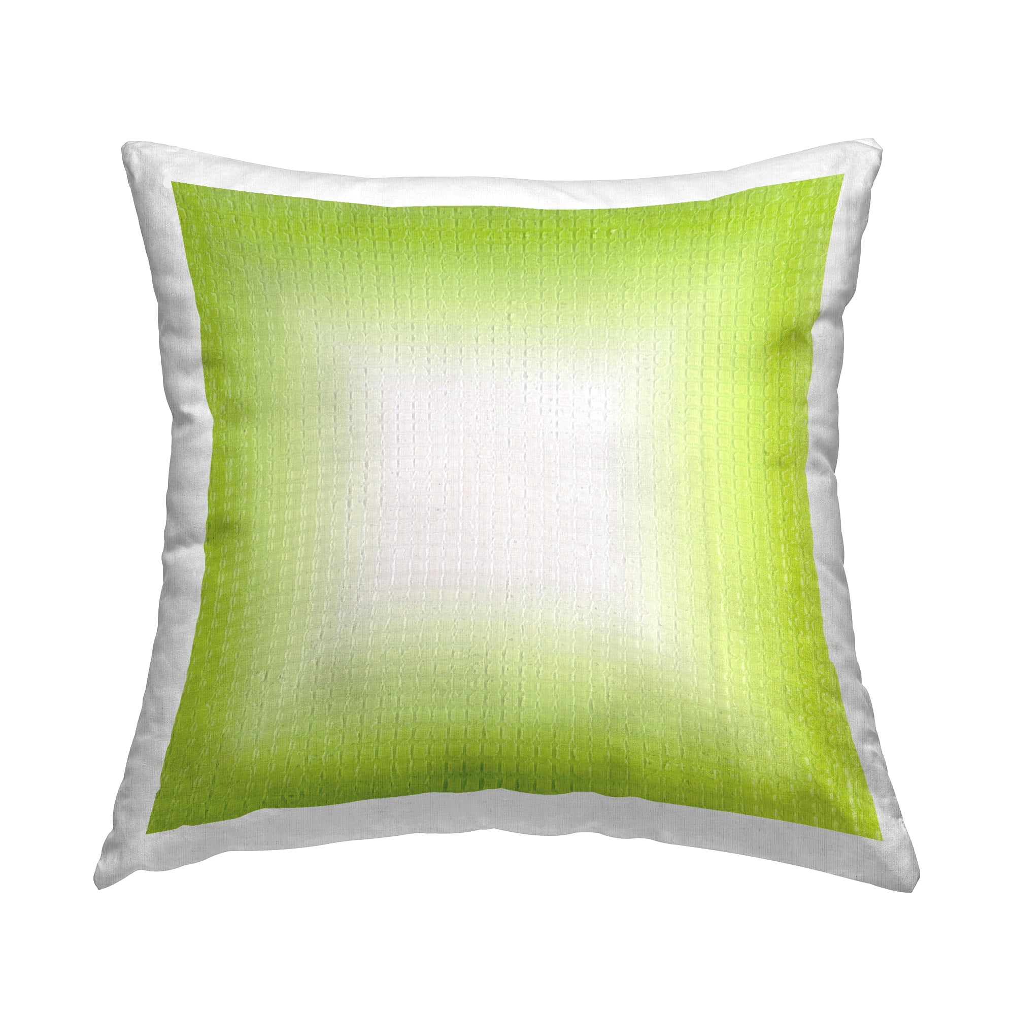 Stupell Industries Green Ombre Fade Decorative Printed Throw Pillow Design by Michael Willett .