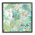 thumbnail image 1 of Stupell Industries Green Paisley Fish Pattern Botanical & Floral Painting Black Framed Art Print Wall Art, 12 x 12, 1 of 8