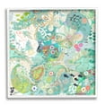 thumbnail image 1 of Stupell Industries Green Paisley Fish Pattern Botanical & Floral Painting White Framed Art Print Wall Art, 17 x 17, 1 of 8