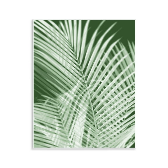 Stupell Industries Green Palm Leaves Botanical & Floral Painting Unframed Art Print Wall Art, 11 x 14