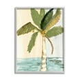 thumbnail image 1 of Stupell Industries Green Palm Tree Leaves Coconuts Oceanfront Beach Framed Wall Art, 16 x 20, Design by Robin Maria, 1 of 5