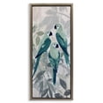 thumbnail image 1 of Stupell Industries Green Parrot Trio Brown Framed Floater Canvas Wall Art design by Amanda Tsoukanelis, 25 x 11, 1 of 9