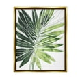 thumbnail image 1 of Stupell Industries Green Pop Palm Leaves Expressive Linework Metallic Gold Framed Floating Canvas Wall Art, 16x20, by June Erica Vess, 1 of 5