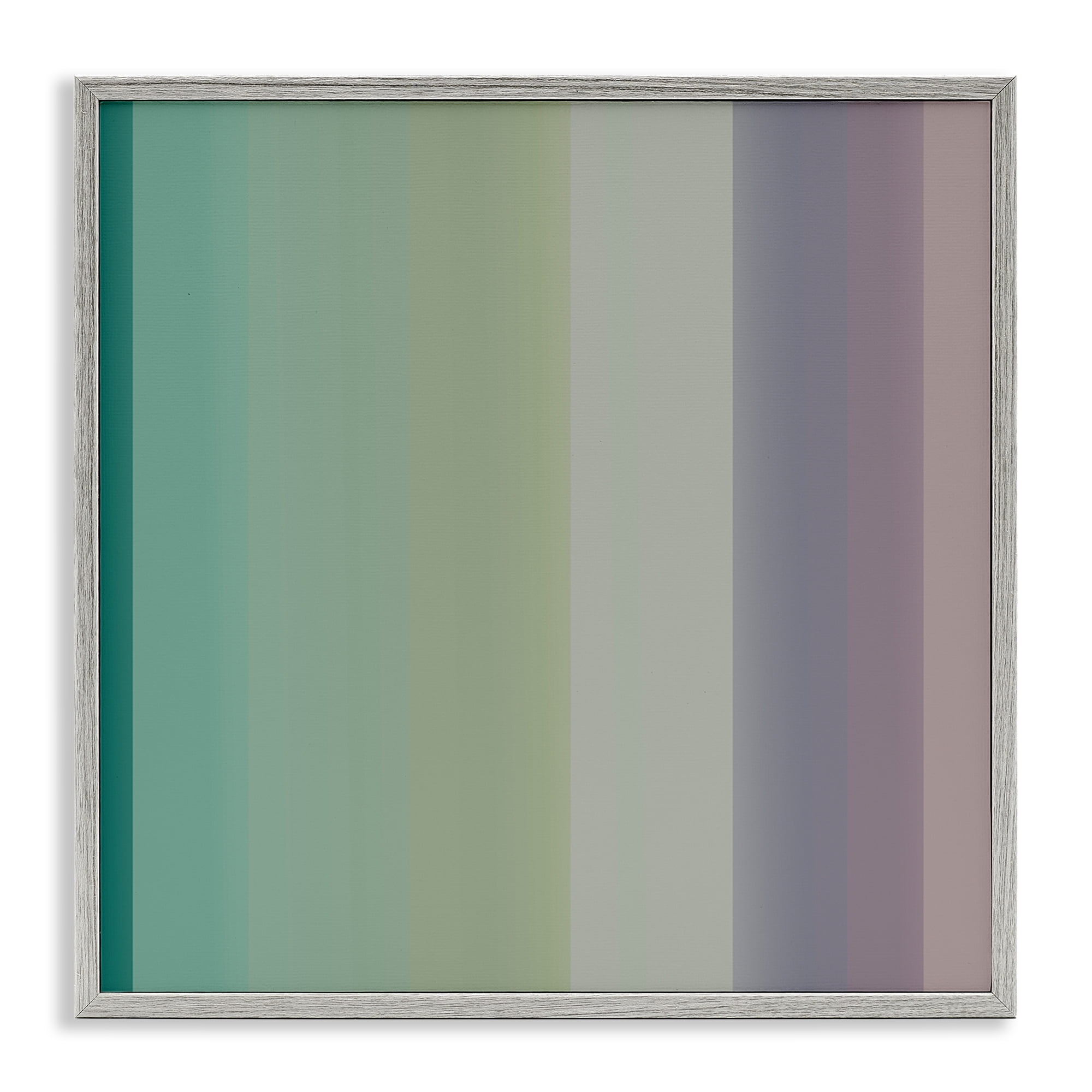 Stupell Industries Green & Purple Gradient Abstract Painting Gray Framed Art Print Wall Art, 17 x 17