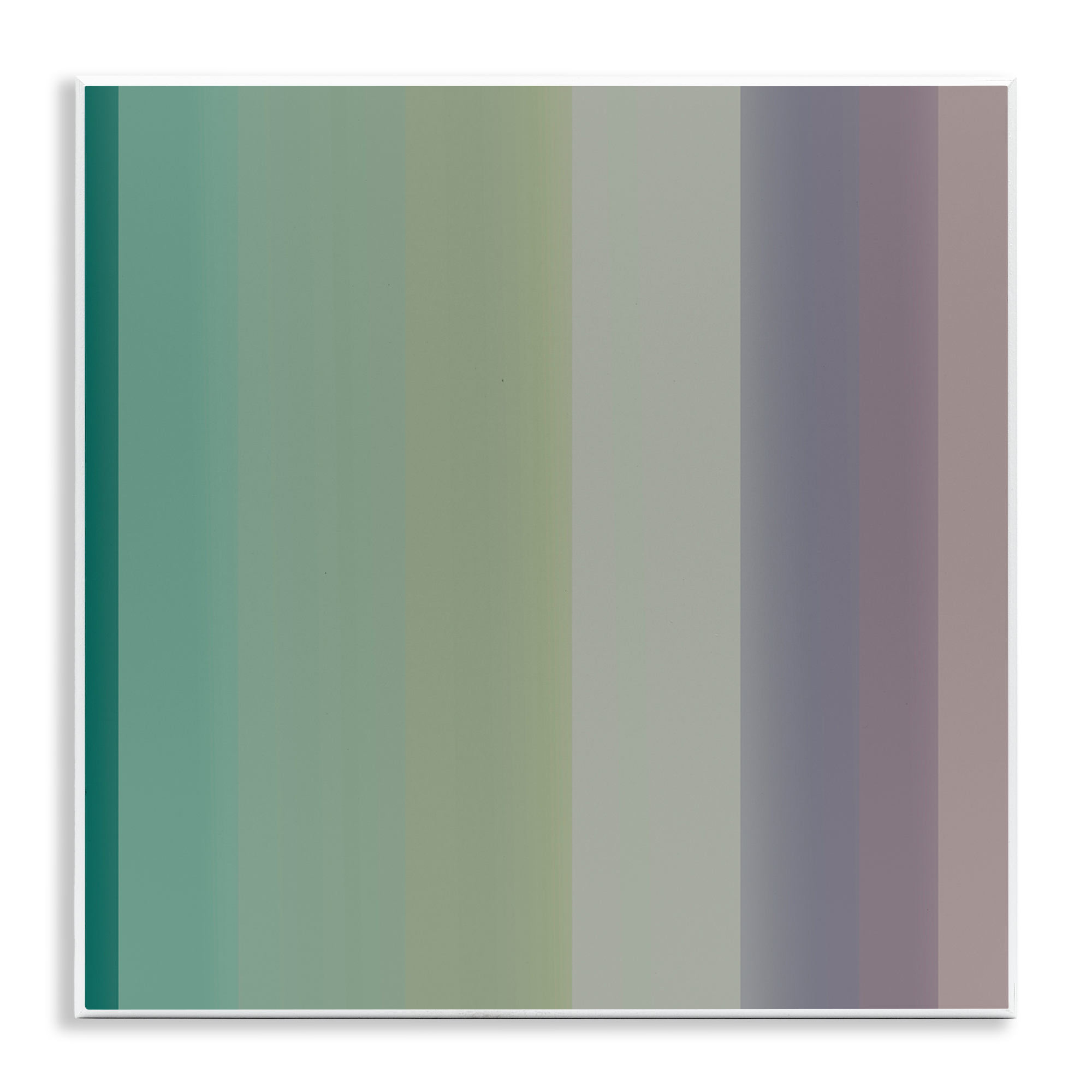 Stupell Industries Green & Purple Gradient Abstract Painting Unframed Art Print Wall Art, 12 x 12