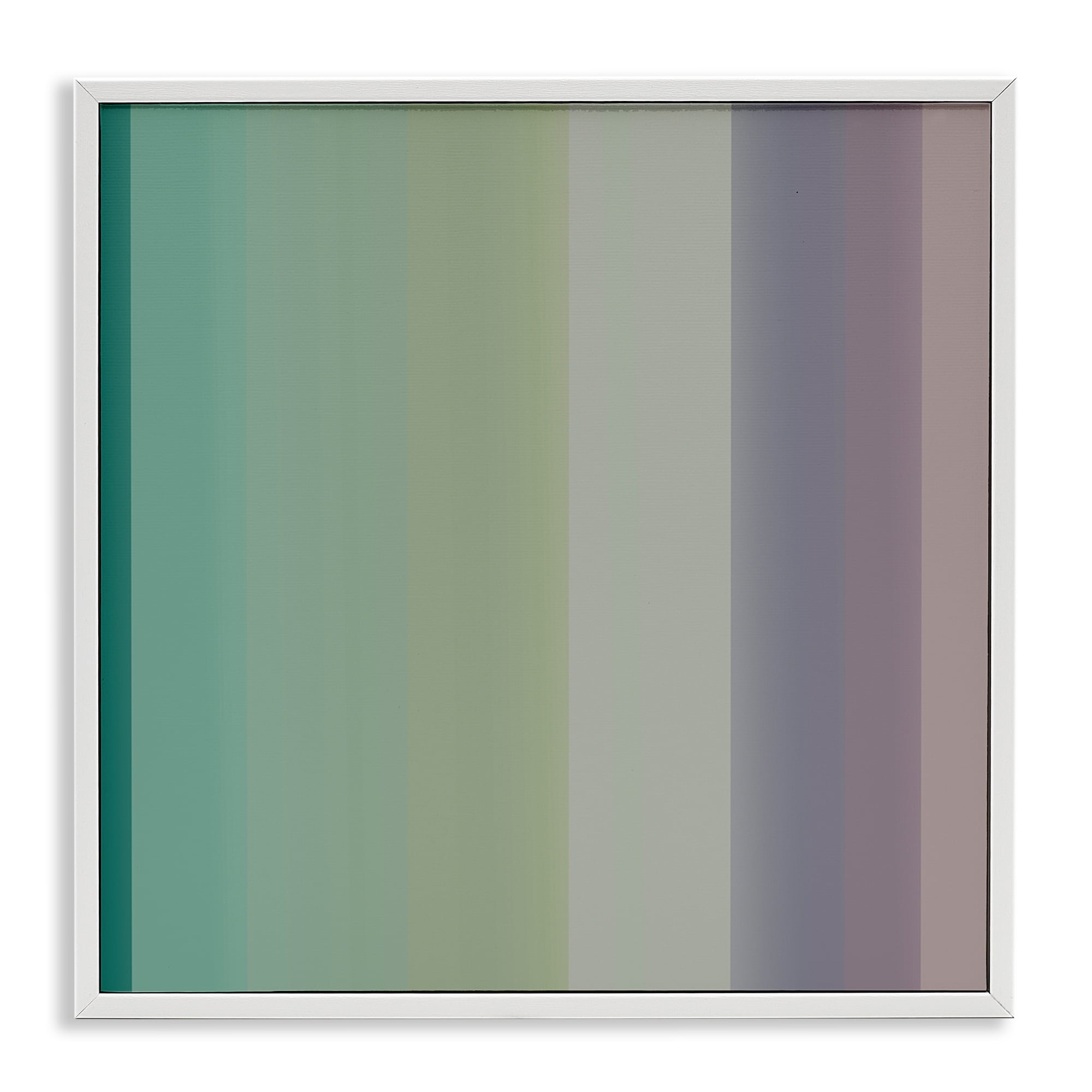 Stupell Industries Green & Purple Gradient Abstract Painting White Framed Art Print Wall Art, 17 x 17