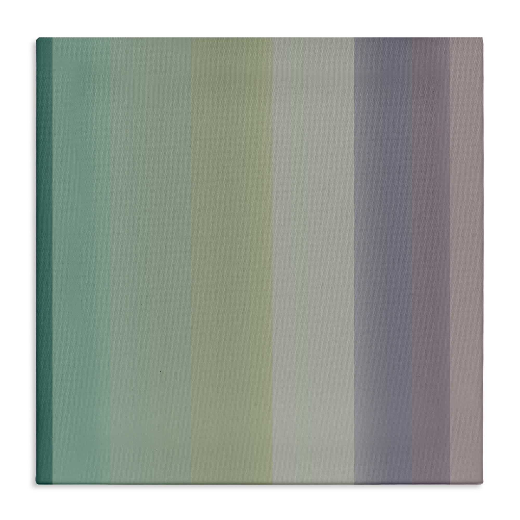 Stupell Industries Green & Purple Gradient Abstract Painting Wrapped Canvas Art Print Wall Art, 24 x 24