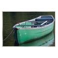 thumbnail image 1 of Stupell Industries Green Rowboat Canoe Floating Lake Dock Photography Photograph Unframed Art Print Wall Art, Design by Daphne Polselli, 1 of 5