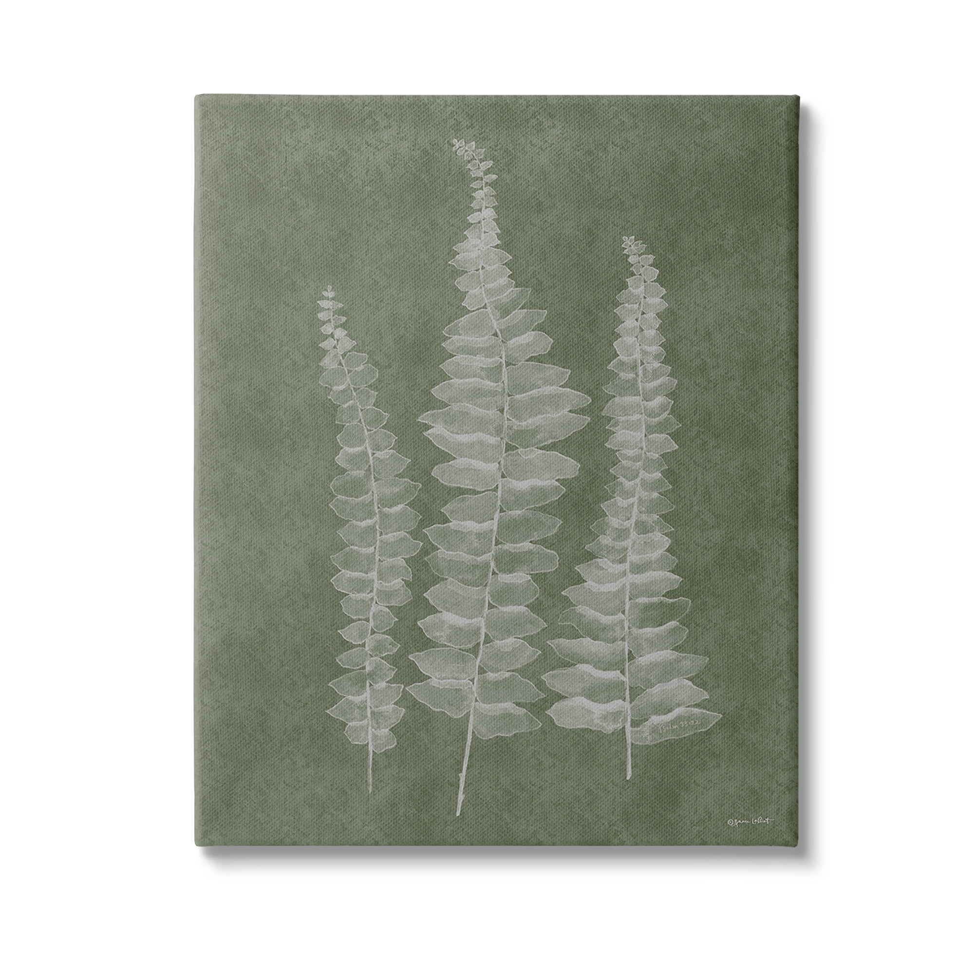 Stupell Industries Green Rustic Botanicals Botanical & Floral Painting Gallery Wrapped Canvas Art Print Wall Art, 36 x 48