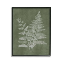 Stupell Industries Green Rustic Ferns Botanical & Floral Painting Black Framed Art Print Wall Art, 11 x 14