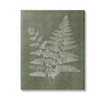 Stupell Industries Green Rustic Ferns Botanical & Floral Painting Gallery Wrapped Canvas Art Print Wall Art, 16 x 20