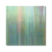 Stupell Industries Green Streaked Modern Brushed Lines Painting Gallery Wrapped Canvas Print Wall Art, Design by Michael Tienhaara