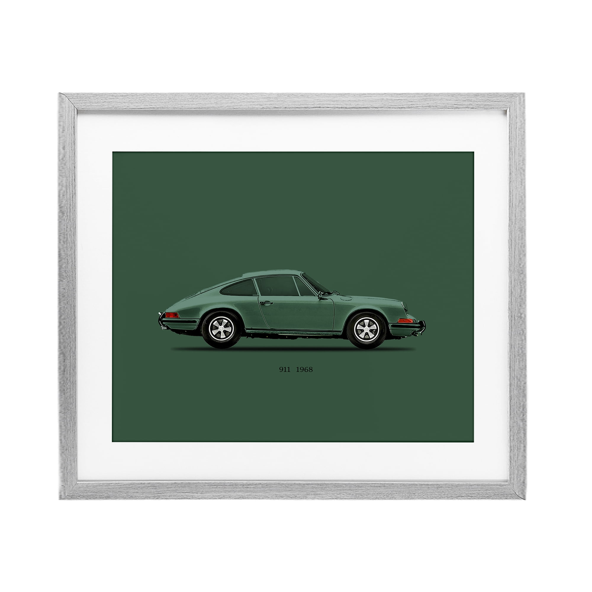 Stupell Industries Green Toned Classic Car Gray Framed Print Under Glass, design by Mark Rogan