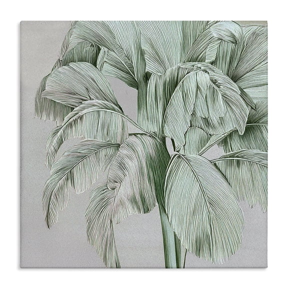 Stupell Industries Green Tropical Sway Canvas Wall Art design by Norm Stelfox, 17 x 17