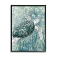 thumbnail image 1 of Stupell Industries Green Turtle & Bubbles Animals & Insects Painting Black Framed Art Print Wall Art, 16 x 20, 1 of 9