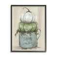 thumbnail image 1 of Stupell Industries Green White Harvest Pumpkins Country Jar Planter Framed Wall Art, 16 x 20, Design by Julie Norkus, 1 of 5