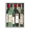 thumbnail image 1 of Stupell Industries Green Wine Champagne Bottles Closeup Vintage Style Paintings Gray Framed Art Print Wall Art, 11x14, by Samuel Dixon, 1 of 5