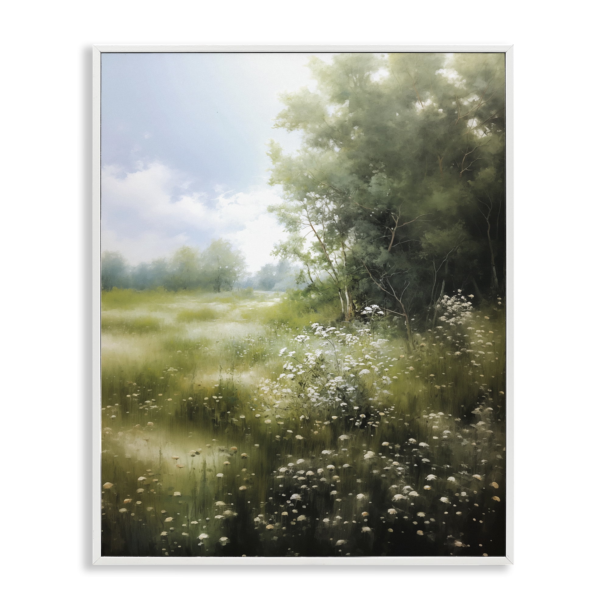 Stupell Industries Greener Pastures Landscape White Framed Giclee Art, design by Heidi Kuntz