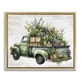 thumbnail image 1 of Stupell Industries French Country Greenery Filled Truck Gold Floating Frame Canvas Art, 31 x 25, by Lettered and Lined, 1 of 8