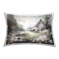 thumbnail image 1 of Stupell Industries Grey Abstract Cottage Decorative Printed Throw Pillow, 14 x 20, 1 of 8