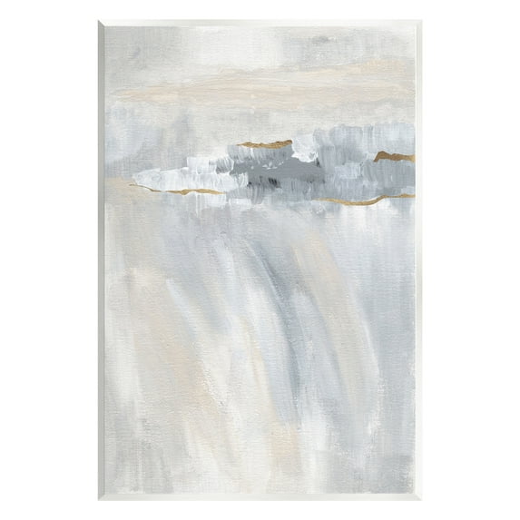 Stupell Industries Grey Abstract Movement Abstract Painting Unframed Art Print Wall Art, 13 x 19