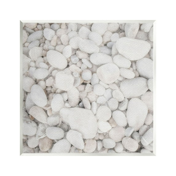 Stupell Industries Grey Beach Pebbles Nature Painting Unframed Art Print Wall Art, 12 x 12