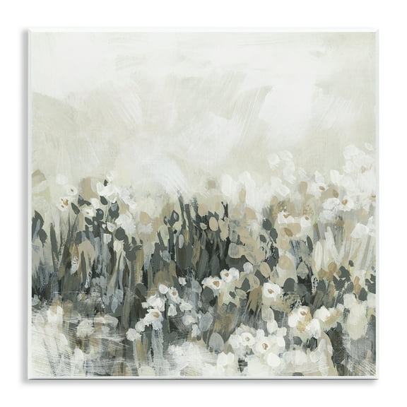Stupell Industries Grey & Beige Landscape Abstract Painting Unframed Art Print Wall Art, 12 x 12