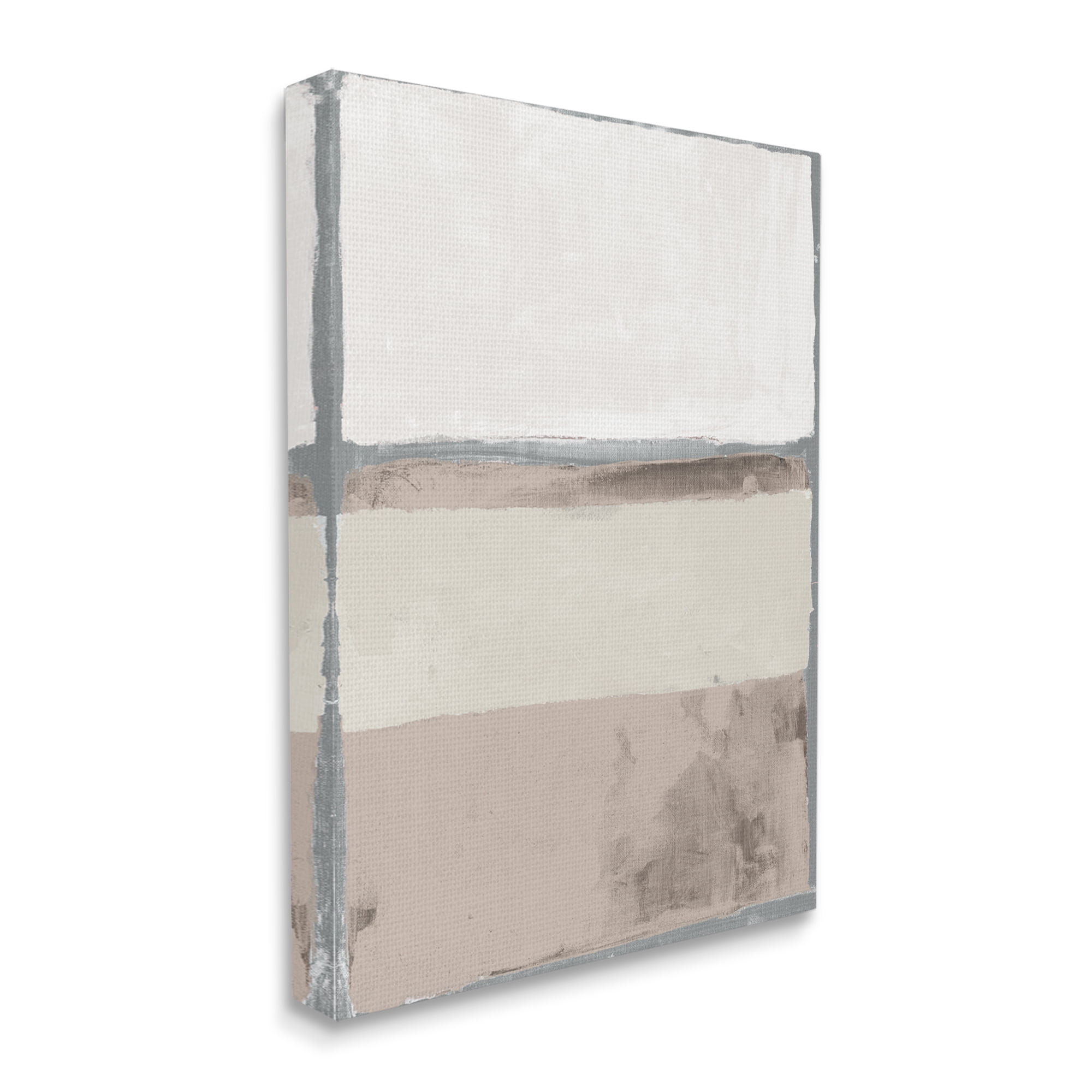 Stupell Industries Grey Blocked Abstraction Industrial Muddy Earth Tones, 30 x 40, Designed by Smith Haynes