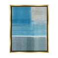 thumbnail image 1 of Stupell Industries Grey & Blue Painting Abstract Painting Gold Floater Framed Canvas Art Print Wall Art, 17 x 21, 1 of 10
