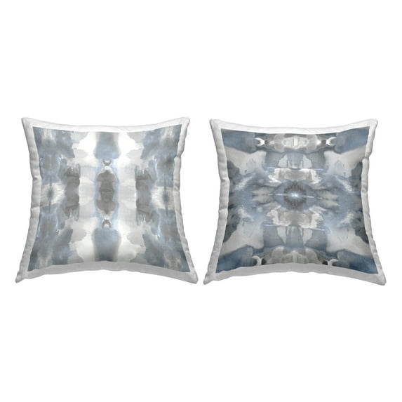 Stupell Industries Grey Boho Abstract Pattern Printed Throw Pillow Design by Ellie Roberts (Set of 2)